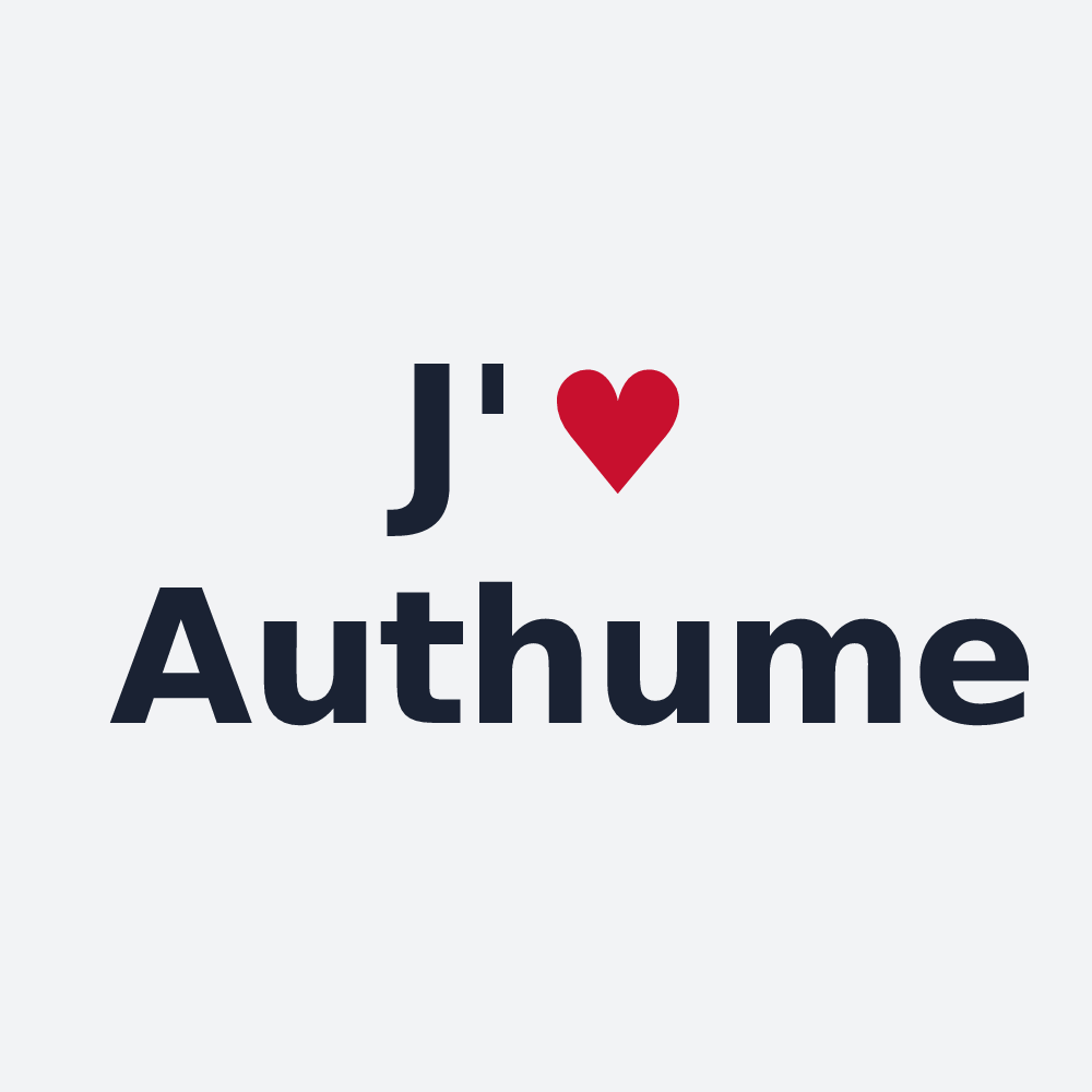 Poster personnalisé Authume — design J'aime Authume