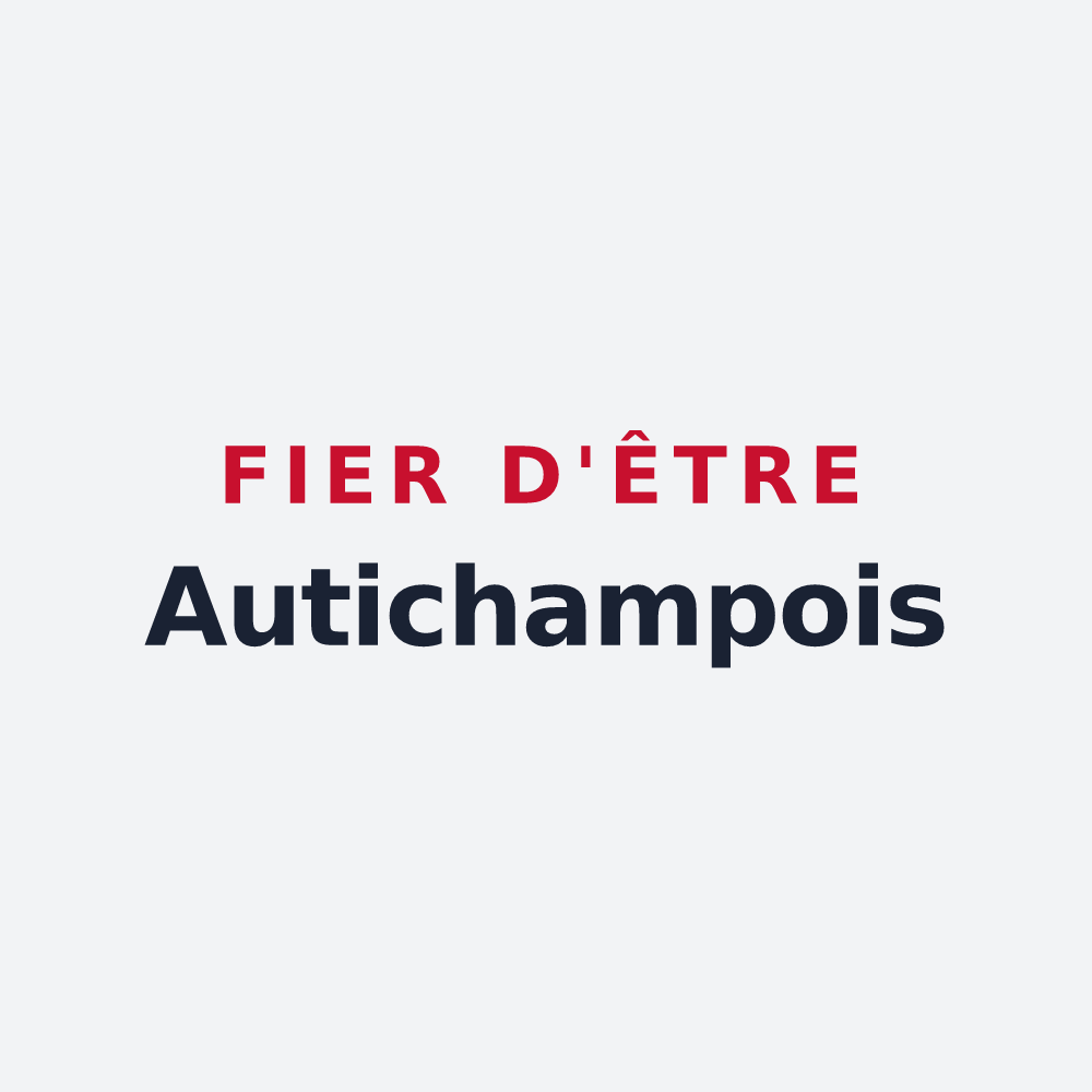 Poster « Fier d'être Autichampois » — design pour Autichamp
