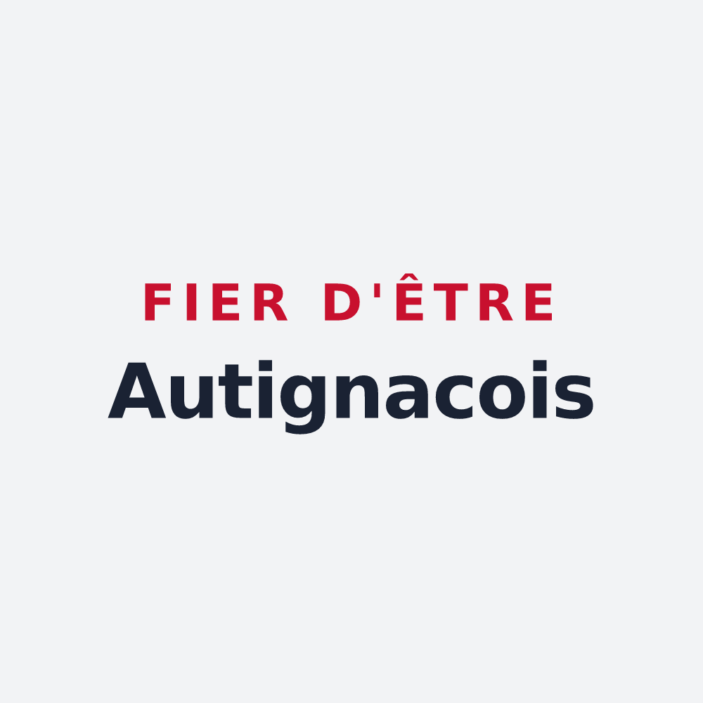 Poster « Fier d'être Autignacois » — design pour Autignac