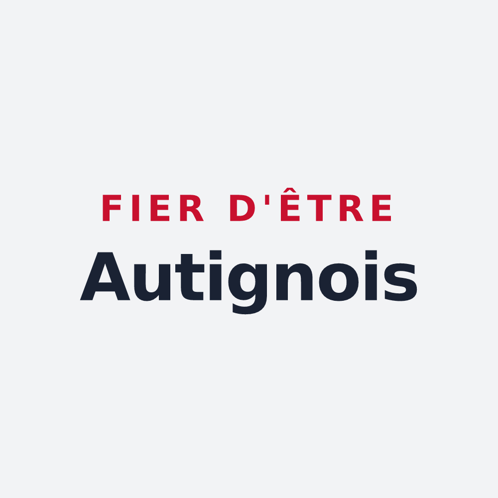 Poster « Fier d'être Autignois » — design pour Autigny-le-Grand
