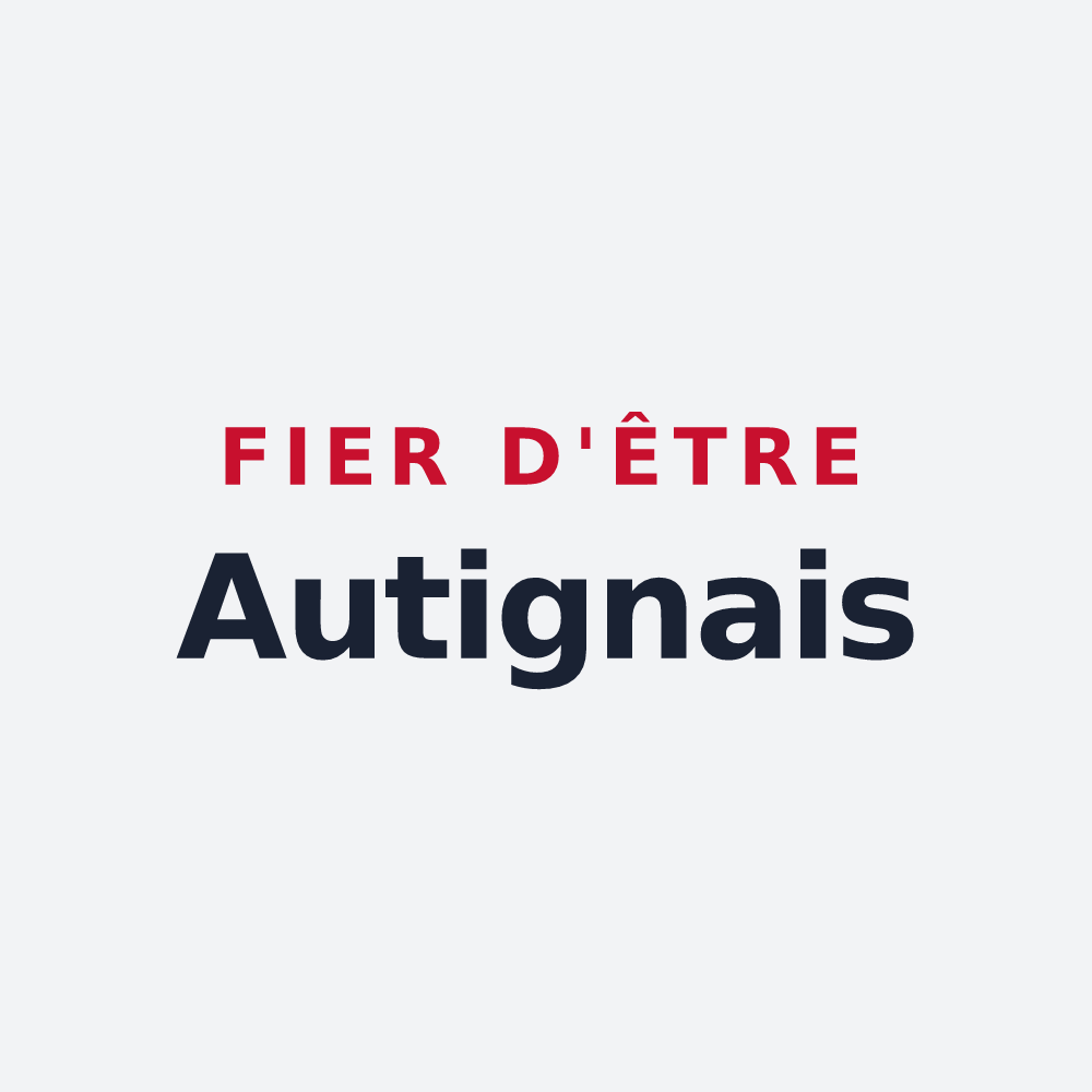 Poster « Fier d'être Autignais » — design pour Autigny