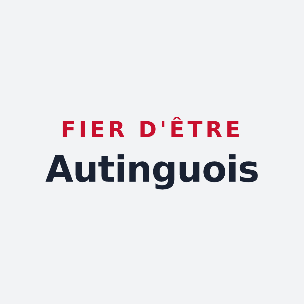Poster « Fier d'être Autinguois » — design pour Autingues