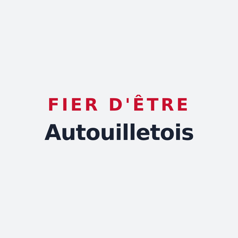 Poster « Fier d'être Autouilletois » — design pour Autouillet