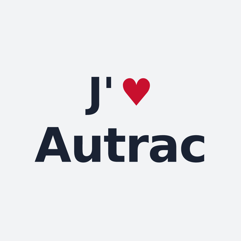 Poster personnalisé Autrac — design J'aime Autrac