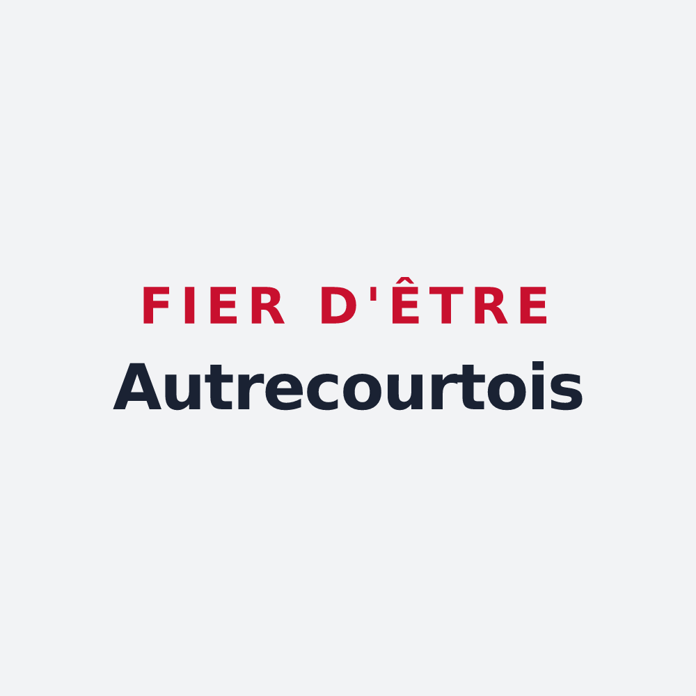 Poster « Fier d'être Autrecourtois » — design pour Autrecourt-et-Pourron