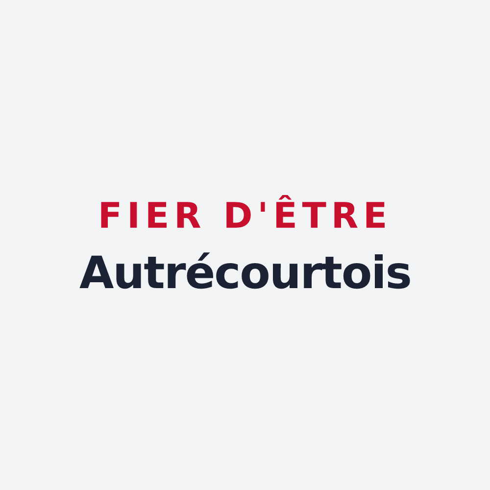 Poster « Fier d'être Autrécourtois » — design pour Autrécourt-sur-Aire