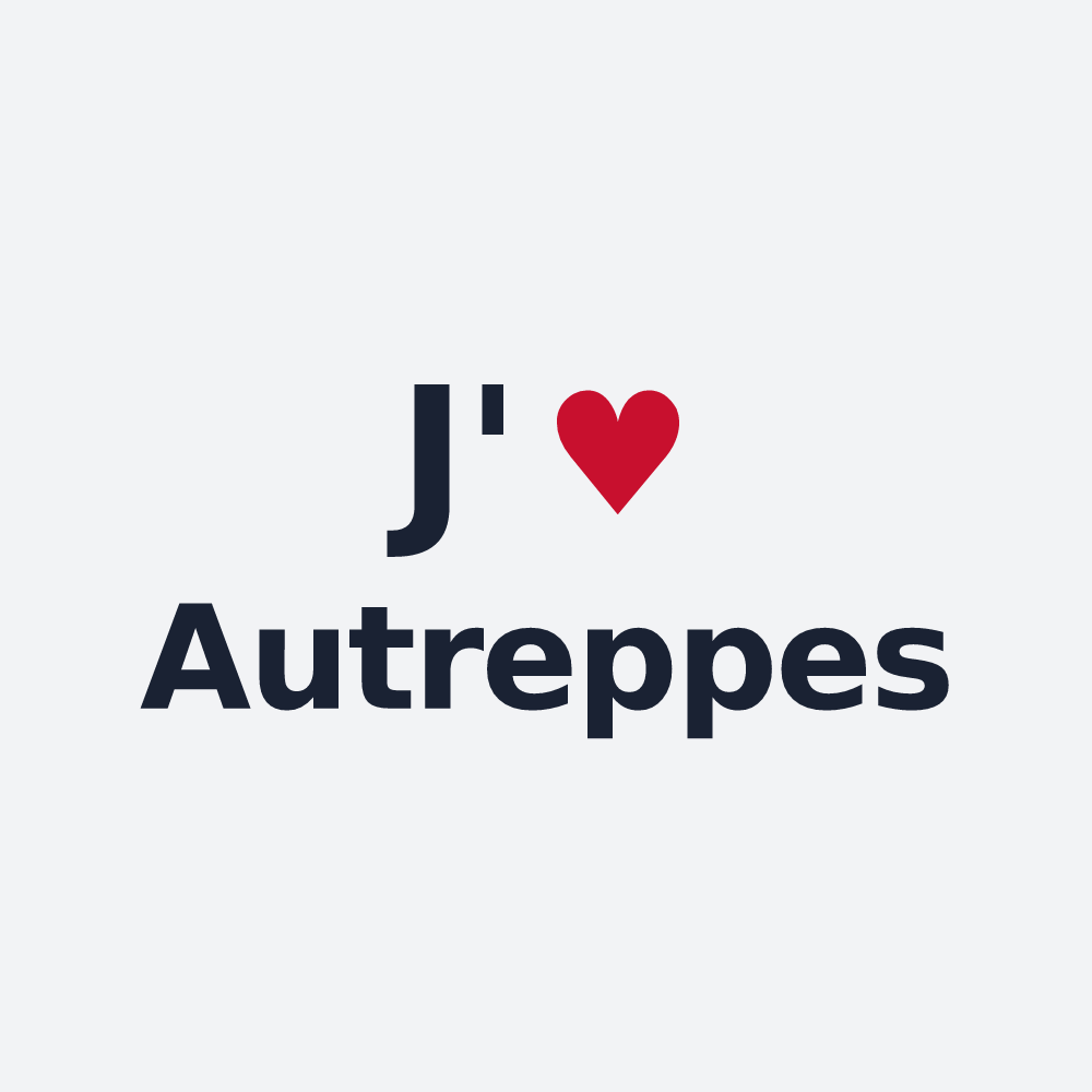 Poster personnalisé Autreppes — design J'aime Autreppes
