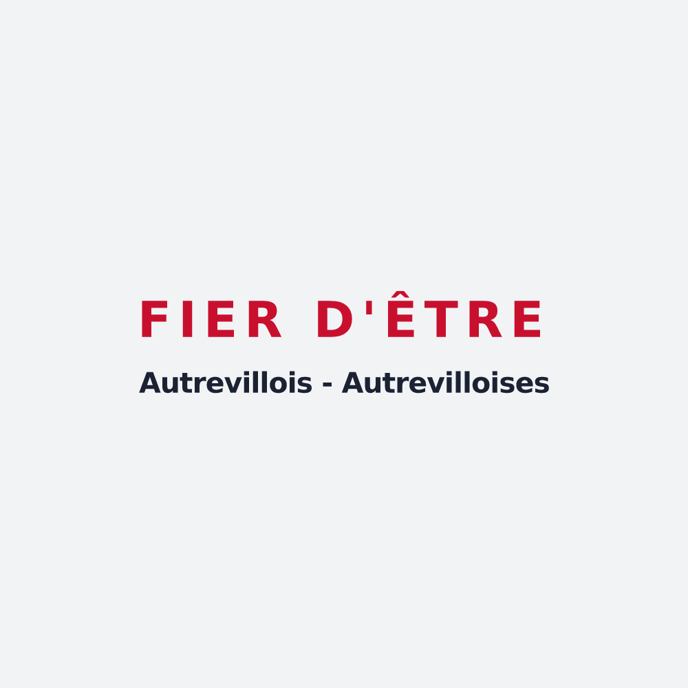 Poster « Fier d'être Autrevillois - Autrevilloises » — design pour Autreville-sur-la-Renne