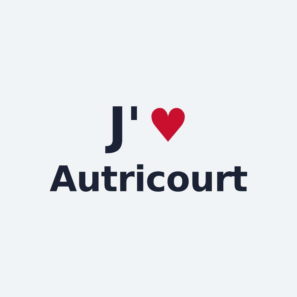 Poster personnalisé Autricourt — design J'aime Autricourt