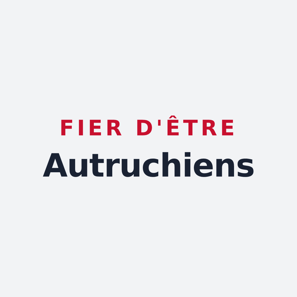 Poster « Fier d'être Autruchiens » — design pour Autruche