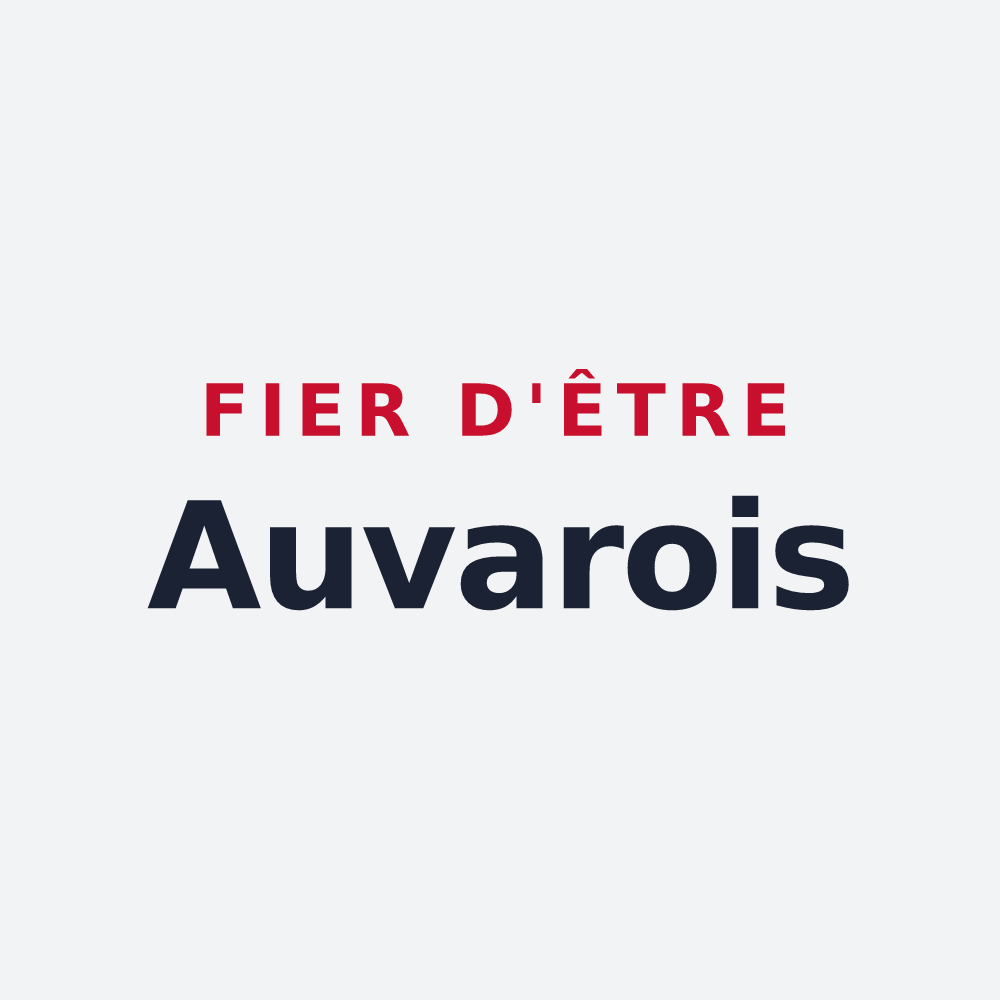 Poster « Fier d'être Auvarois » — design pour Auvare