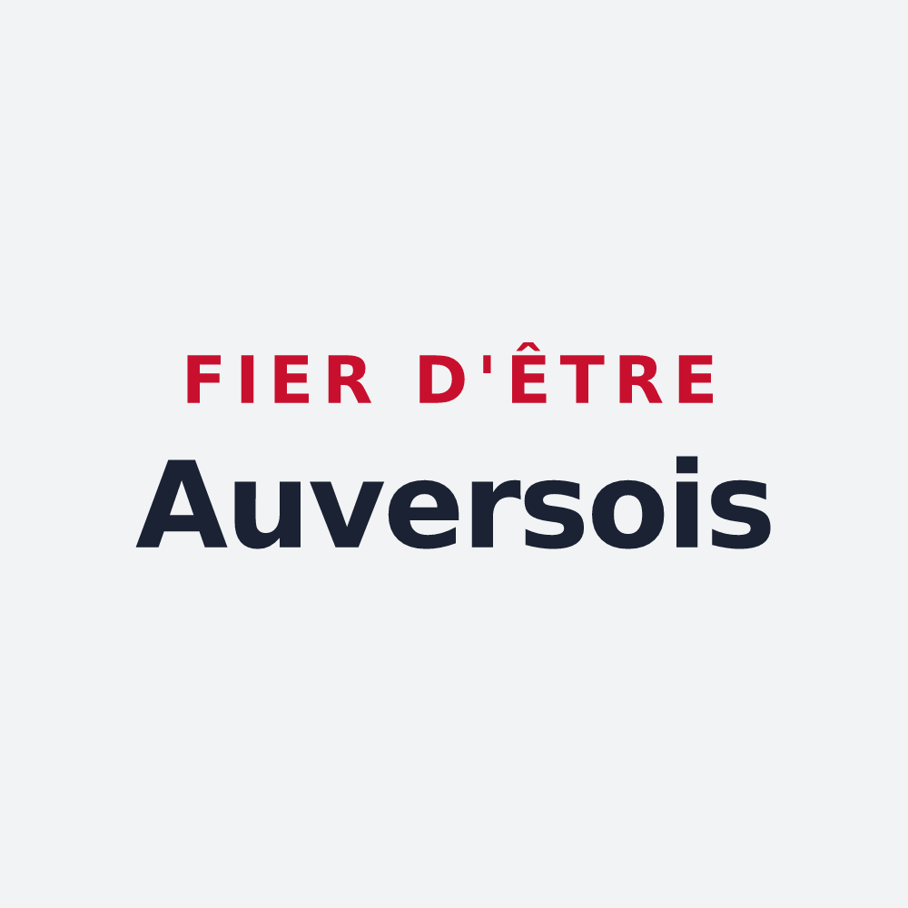 Poster « Fier d'être Auversois » — design pour Auvers