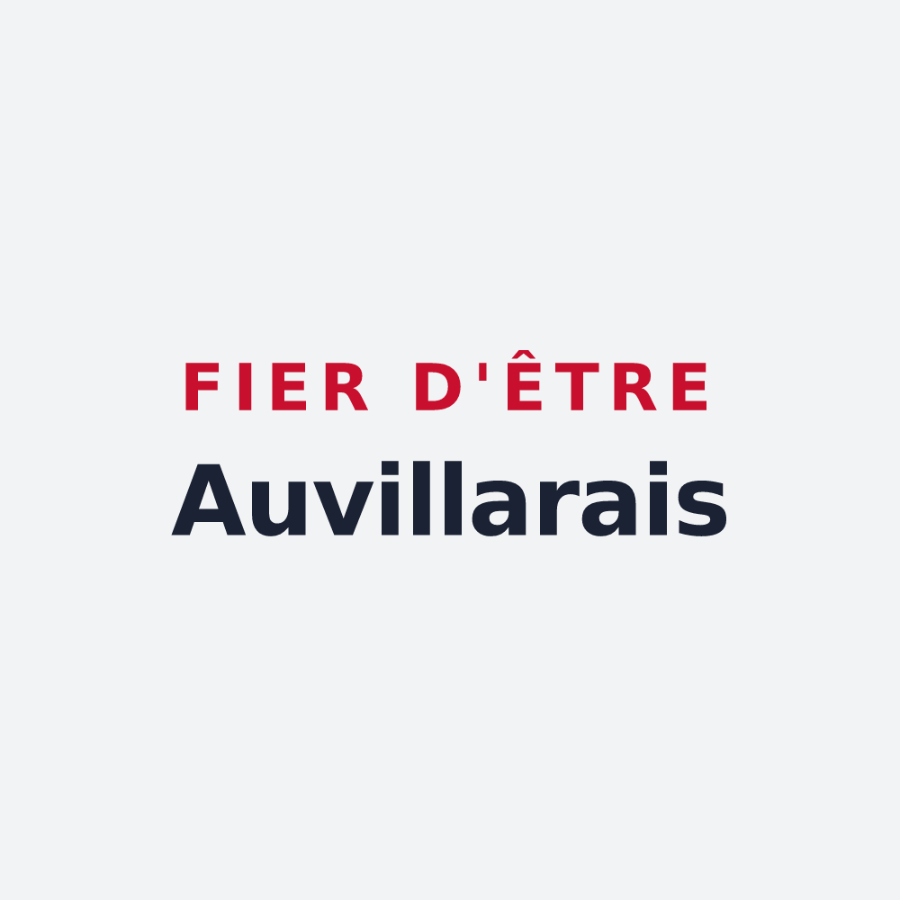 Poster « Fier d'être Auvillarais » — design pour Auvillar