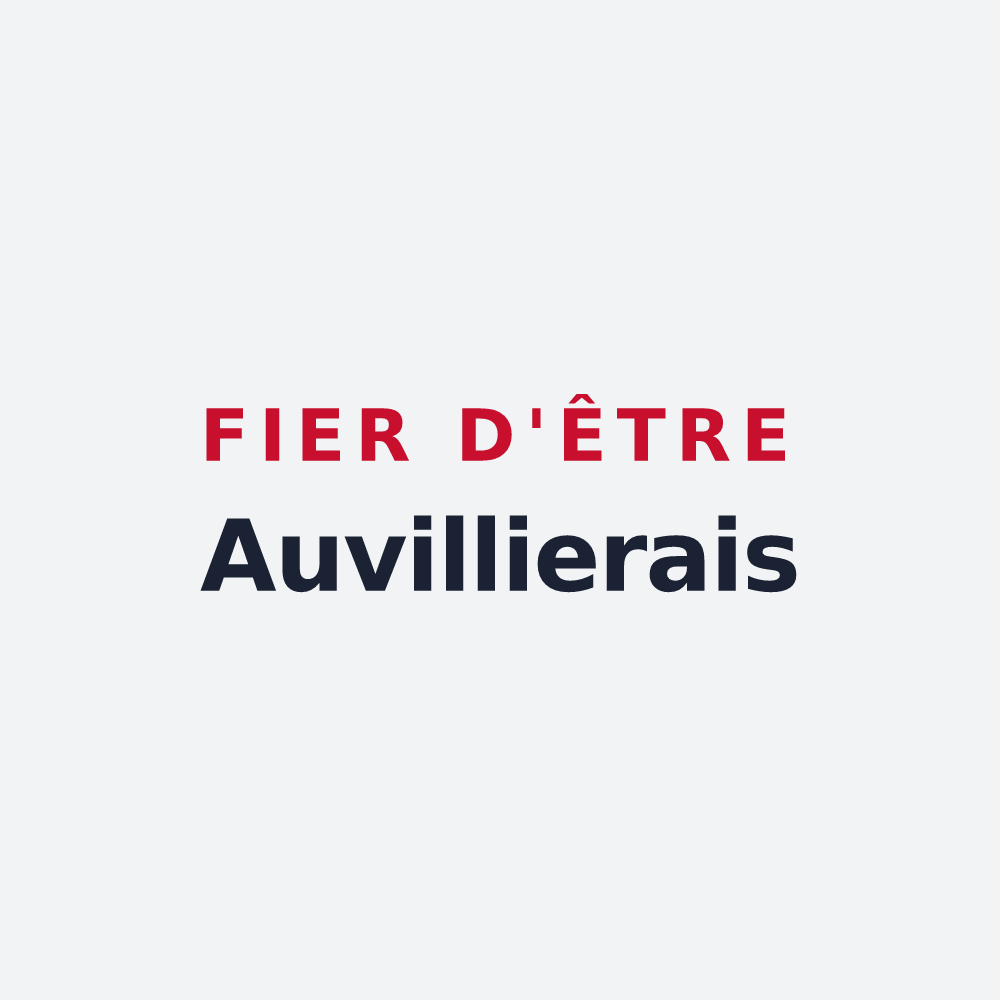 Poster « Fier d'être Auvillierais » — design pour Auvilliers