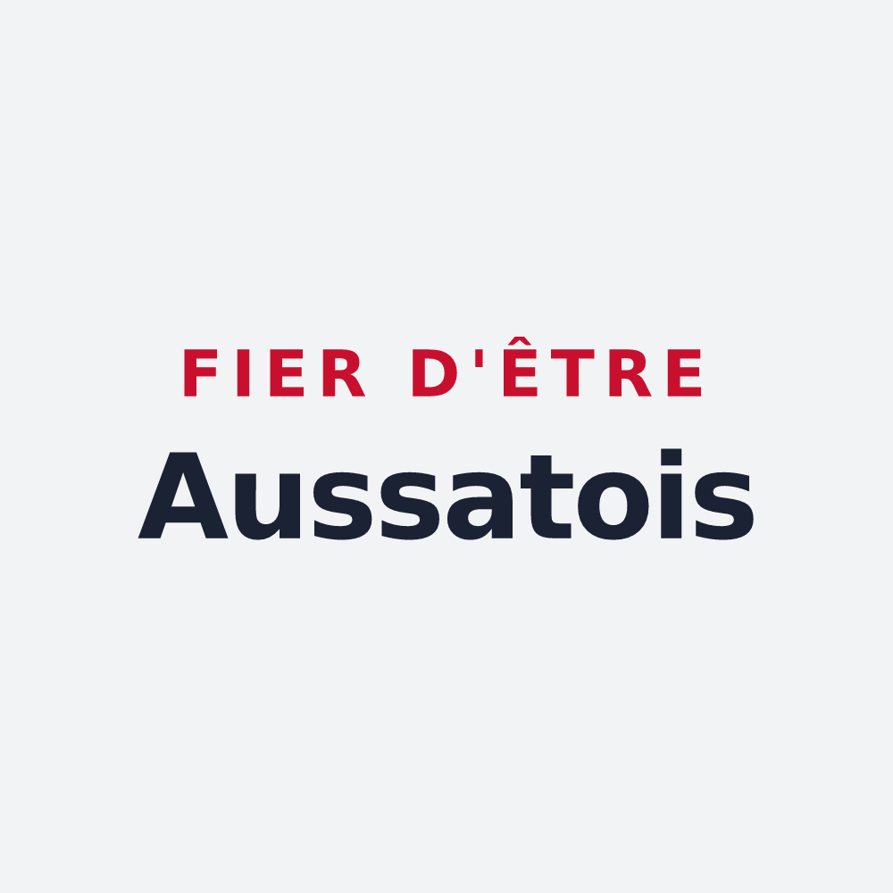 Poster « Fier d'être Aussatois » — design pour Aux-Aussat