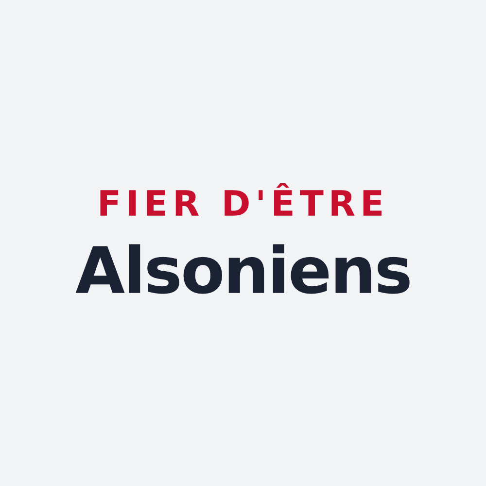 Poster « Fier d'être Alsoniens » — design pour Auxon