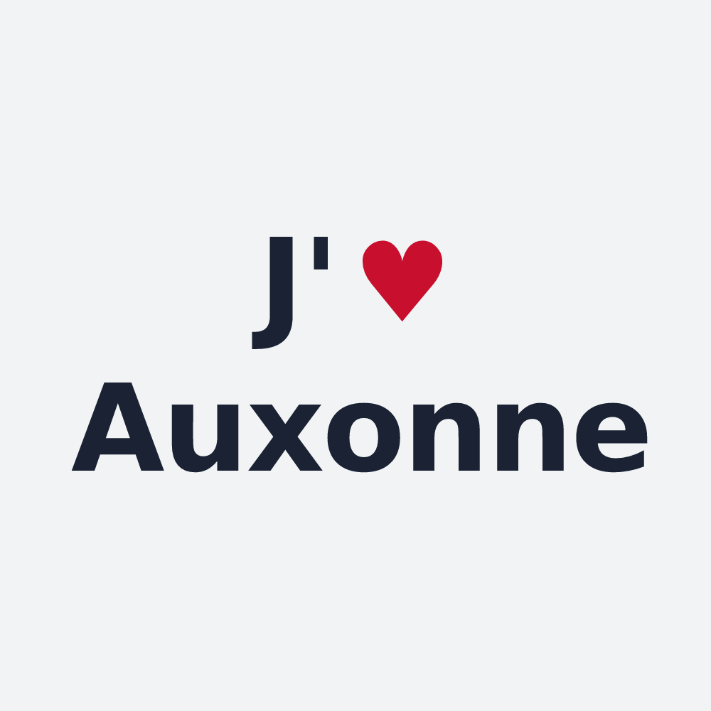 Poster personnalisé Auxonne — design J'aime Auxonne