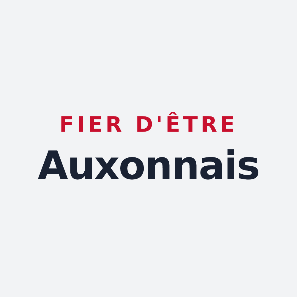 Poster « Fier d'être Auxonnais » — design pour Auxonne