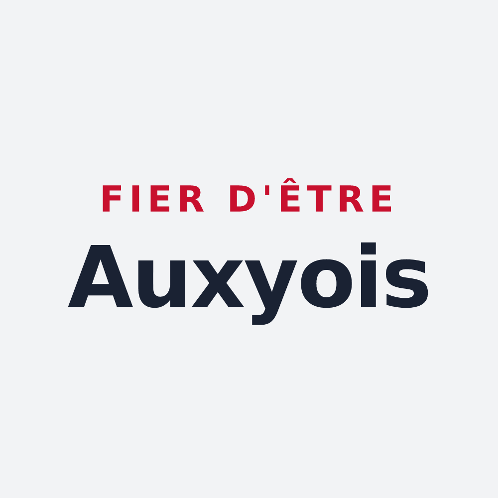 Poster « Fier d'être Auxyois » — design pour Auxy