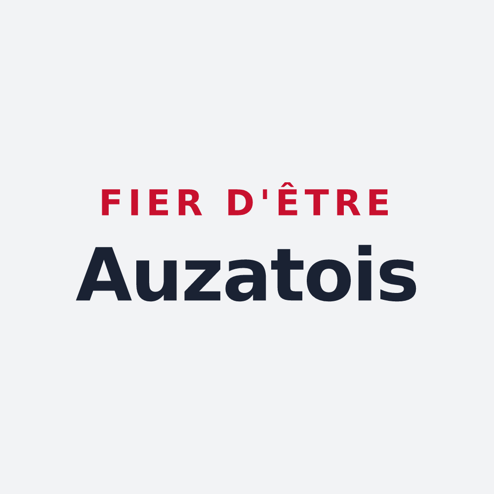 Poster « Fier d'être Auzatois » — design pour Auzat-la-Combelle