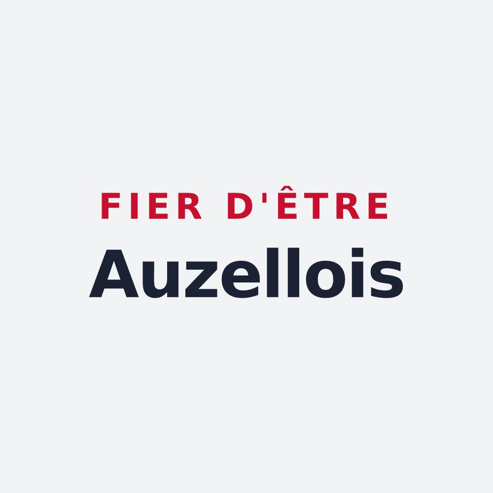 Poster « Fier d'être Auzellois » — design pour Auzelles