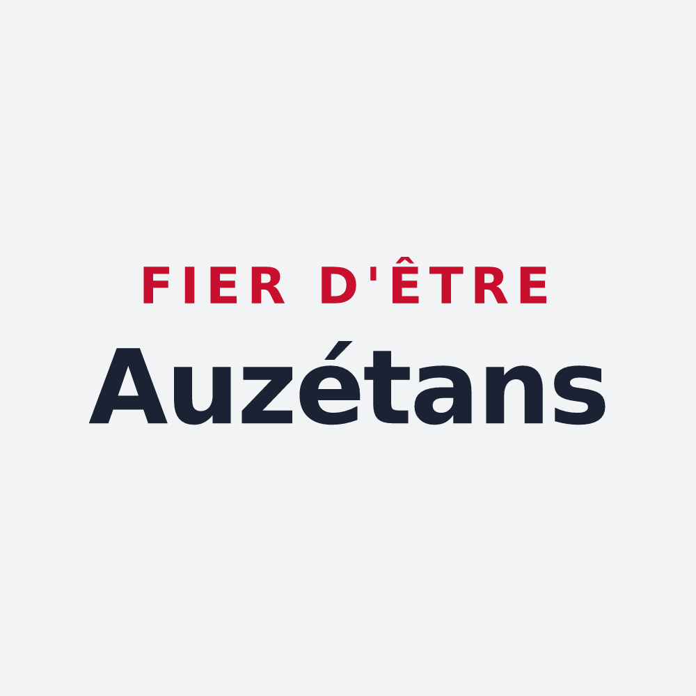 Poster « Fier d'être Auzétans » — design pour Auzet