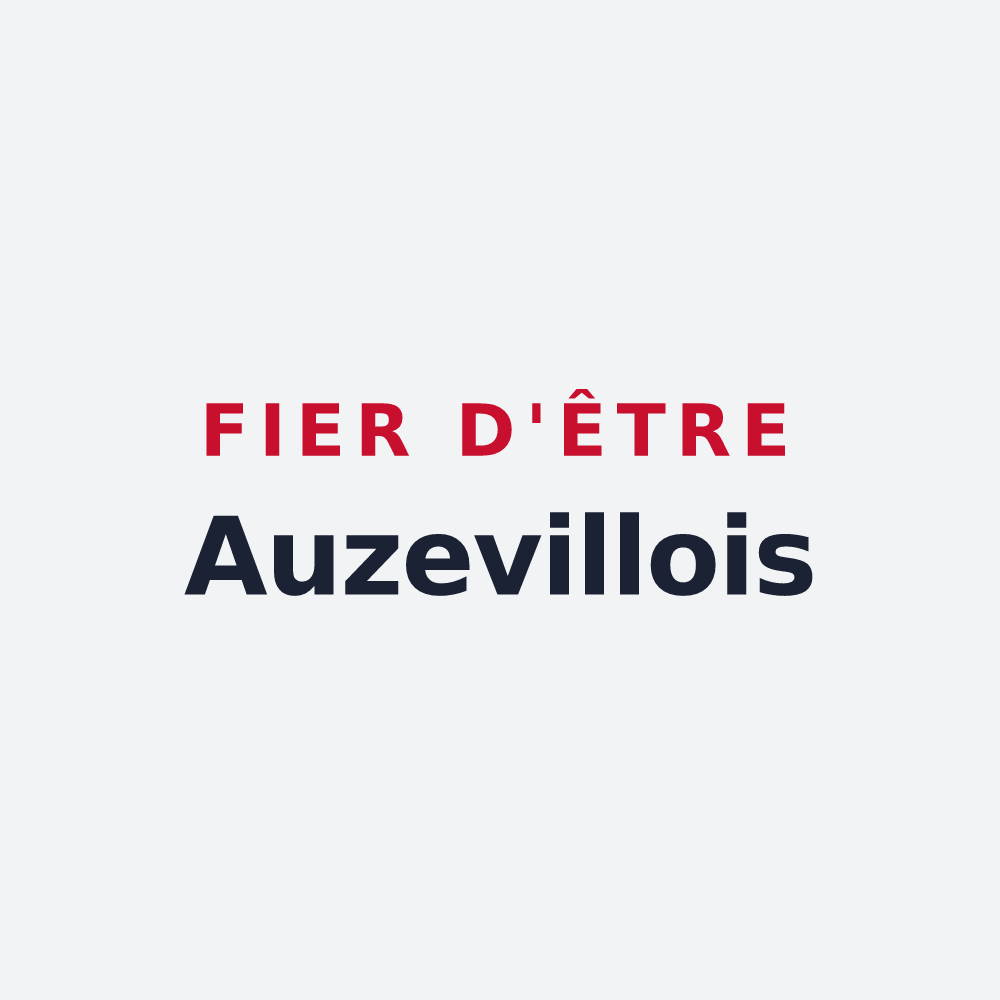 Poster « Fier d'être Auzevillois » — design pour Auzeville-Tolosane