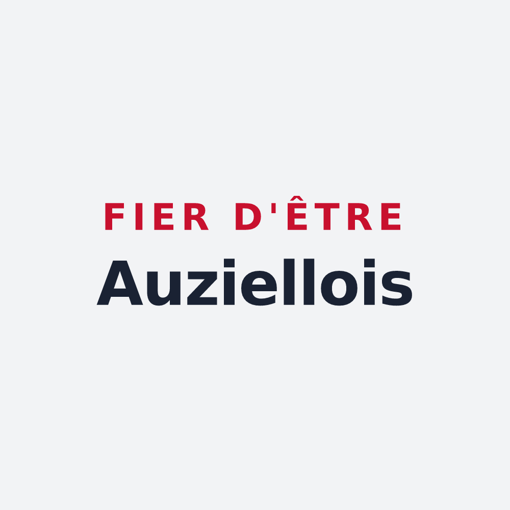 Poster « Fier d'être Auziellois » — design pour Auzielle