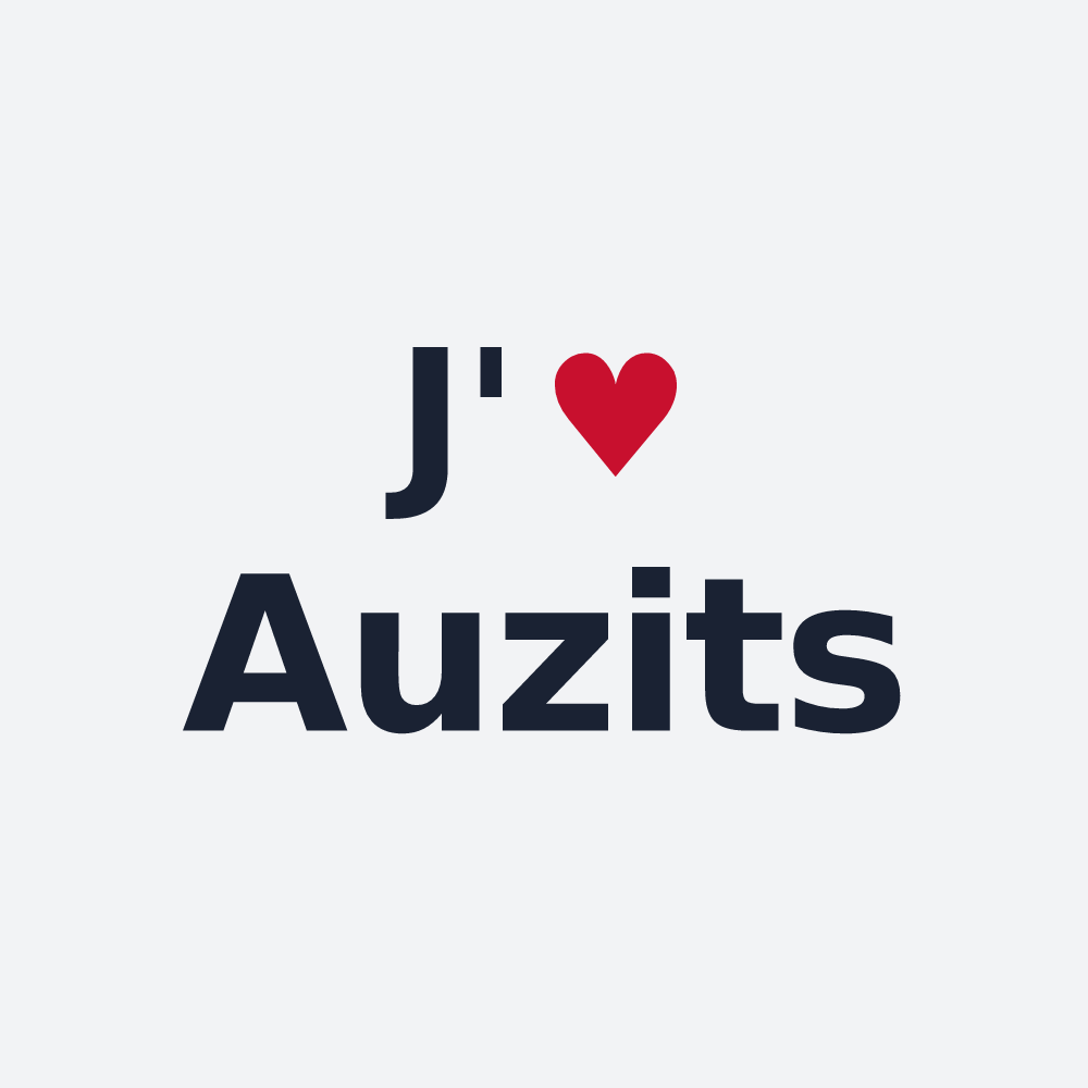 Poster personnalisé Auzits — design J'aime Auzits