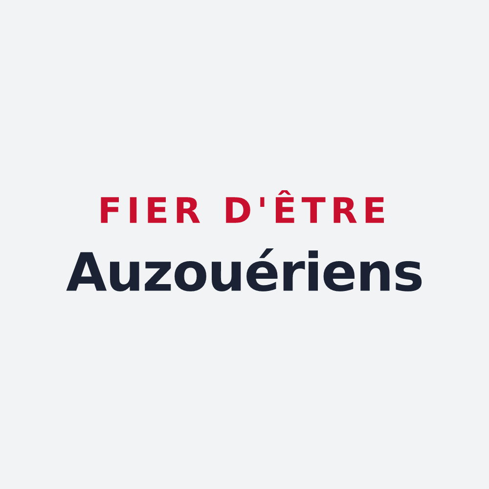 Poster « Fier d'être Auzouériens » — design pour Auzouer-en-Touraine