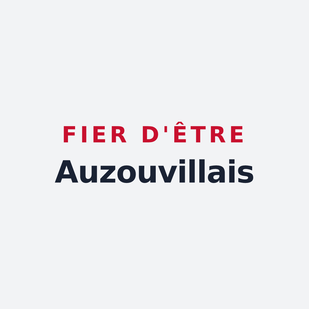 Poster « Fier d'être Auzouvillais » — design pour Auzouville-l'Esneval