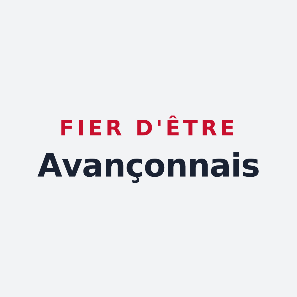 Poster « Fier d'être Avançonnais » — design pour Avançon