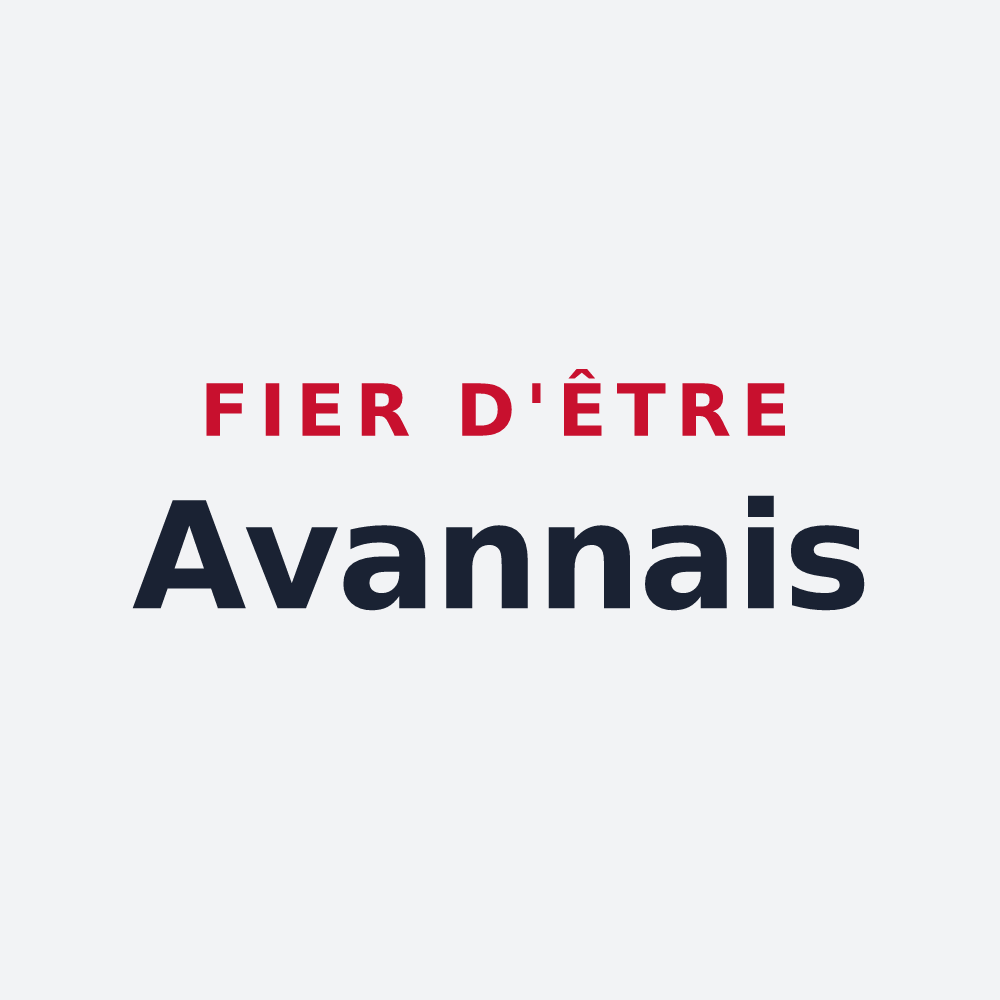 Poster « Fier d'être Avannais » — design pour Avanne-Aveney
