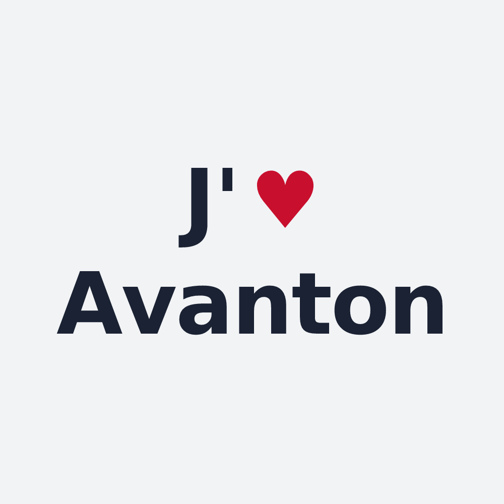 Poster personnalisé Avanton — design J'aime Avanton