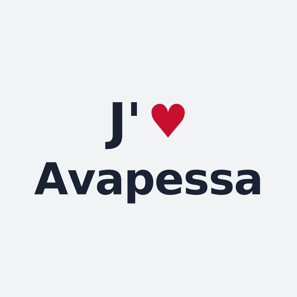 Poster personnalisé Avapessa — design J'aime Avapessa