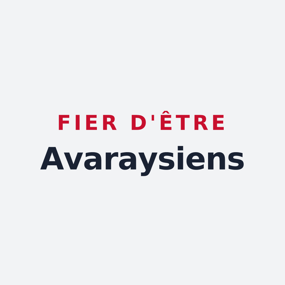 Poster « Fier d'être Avaraysiens » — design pour Avaray
