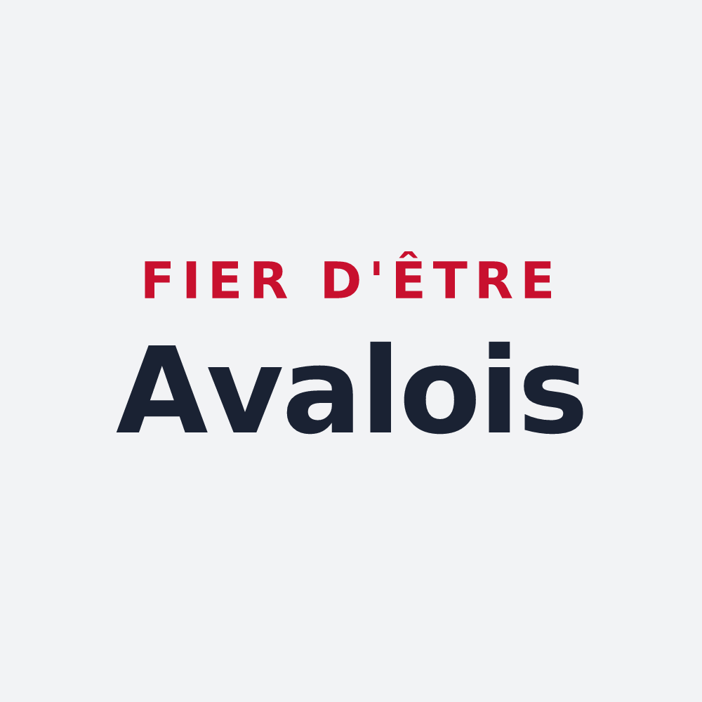 Poster « Fier d'être Avalois » — design pour Avaux