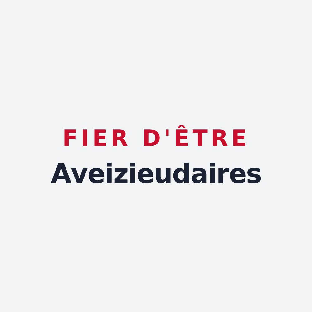 Poster « Fier d'être Aveizieudaires » — design pour Aveizieux