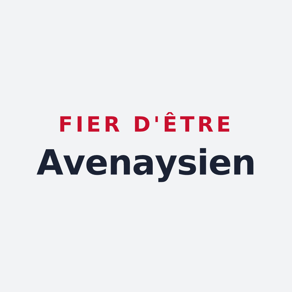 Poster « Fier d'être Avenaysien » — design pour Avenay-Val-d'Or