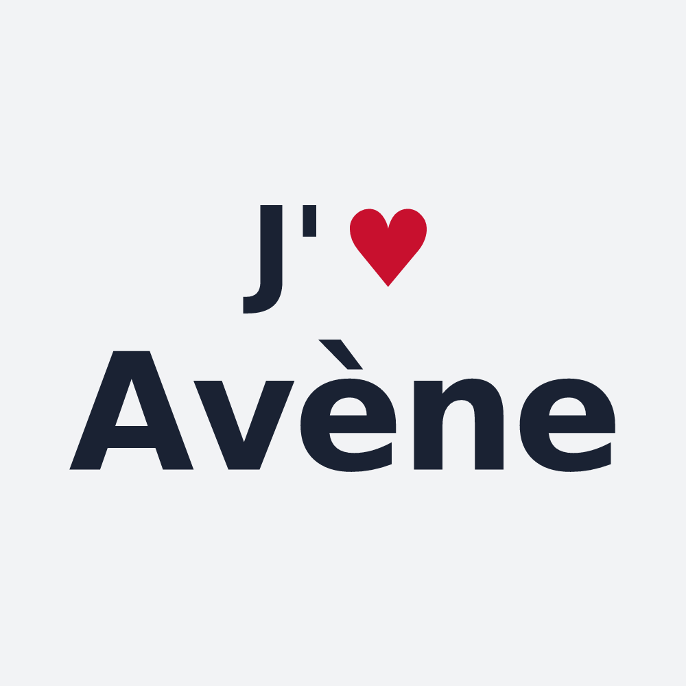 Poster personnalisé Avène — design J'aime Avène