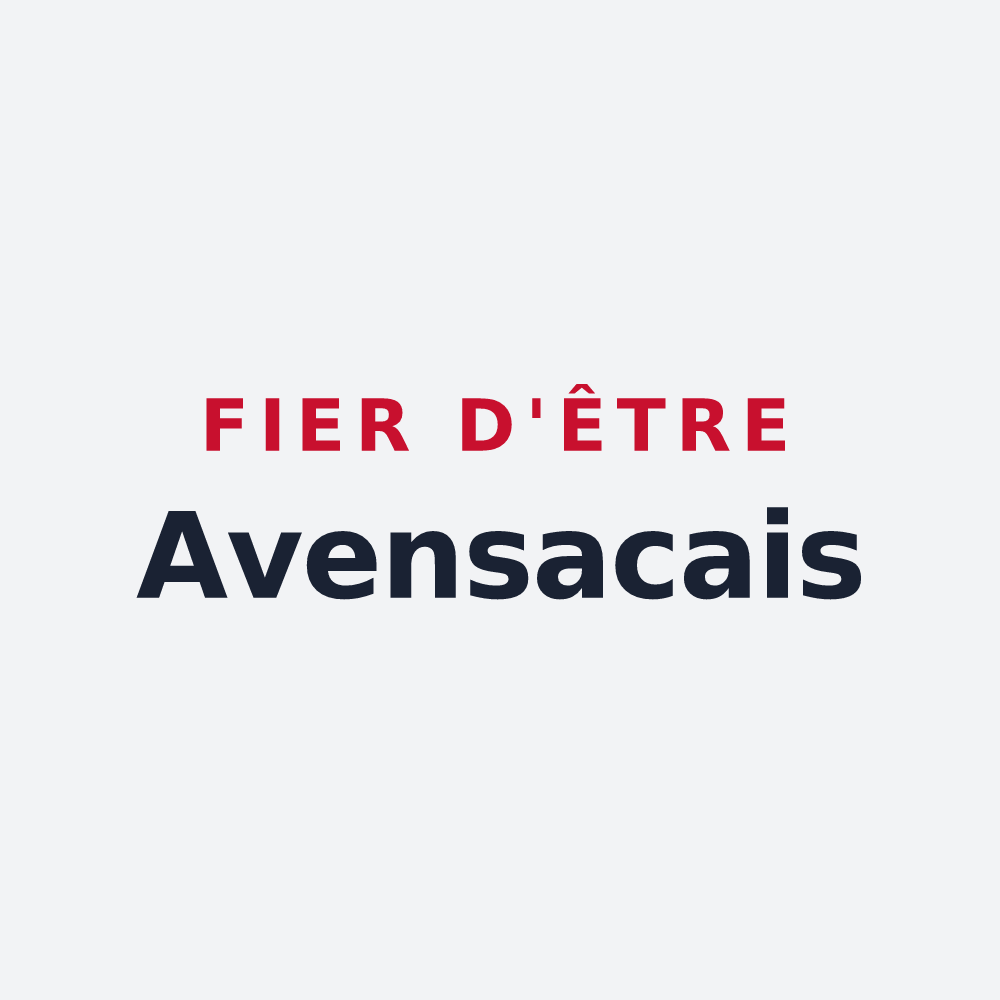 Poster « Fier d'être Avensacais » — design pour Avensac