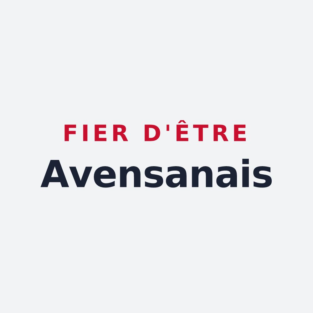 Poster « Fier d'être Avensanais » — design pour Avensan