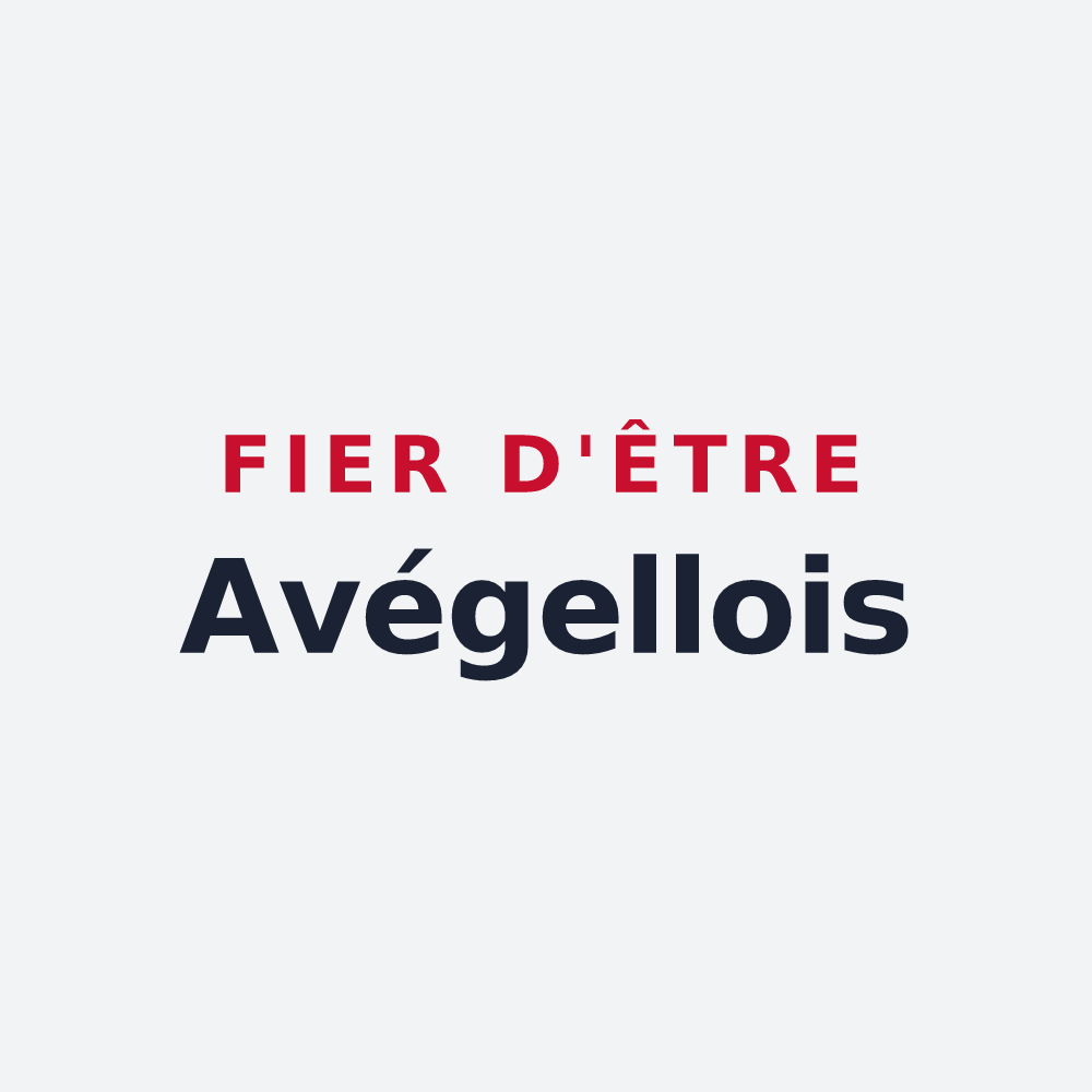 Poster « Fier d'être Avégellois » — design pour Avéron-Bergelle