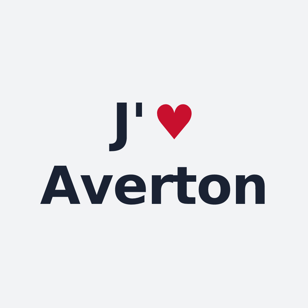 Poster personnalisé Averton — design J'aime Averton
