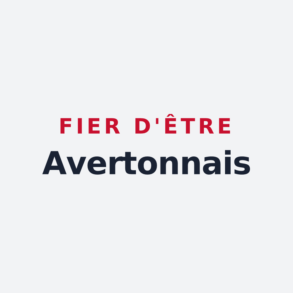 Poster « Fier d'être Avertonnais » — design pour Averton