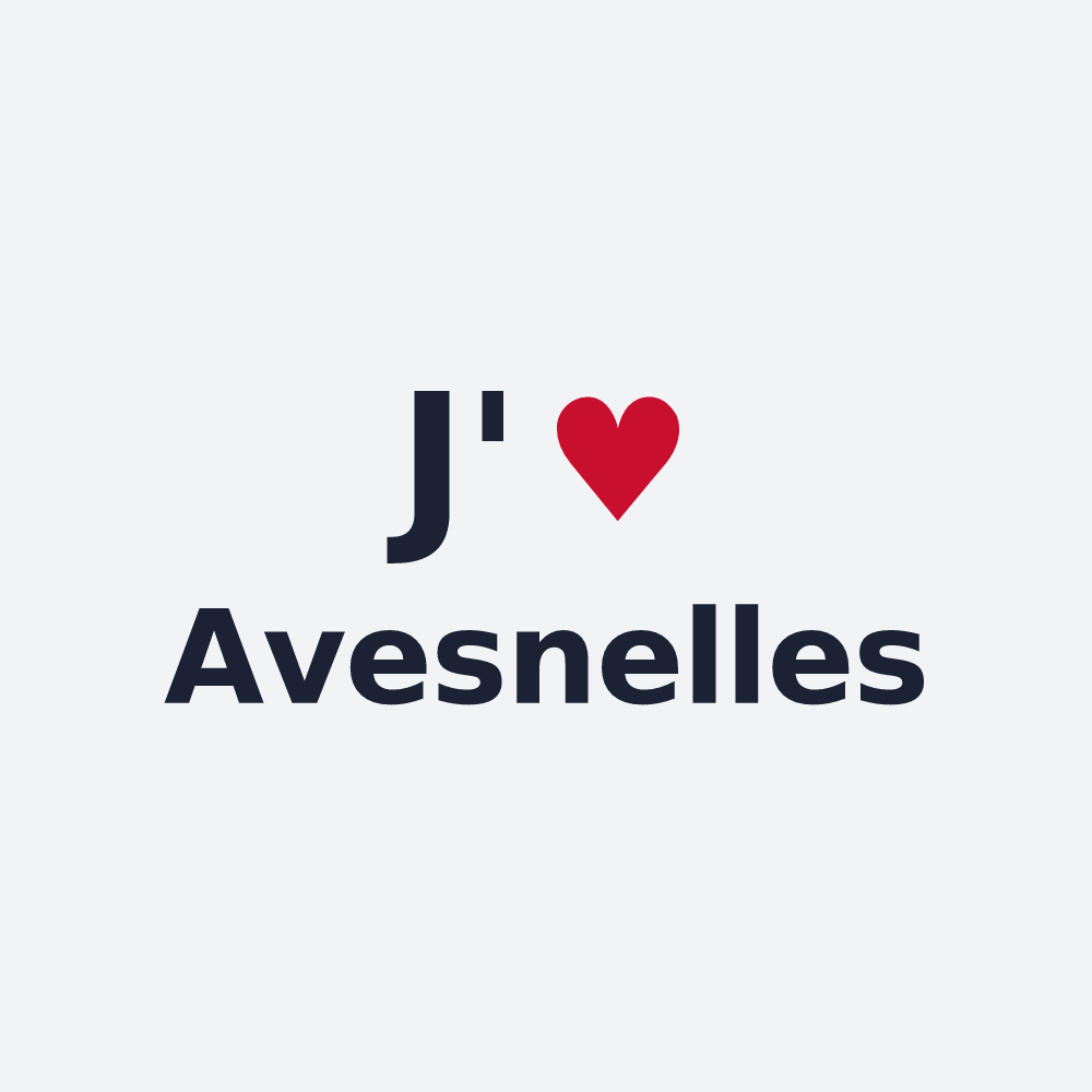 Poster personnalisé Avesnelles — design J'aime Avesnelles