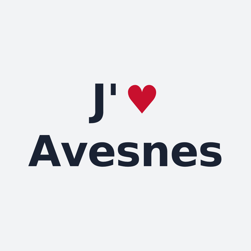 Poster personnalisé Avesnes — design J'aime Avesnes