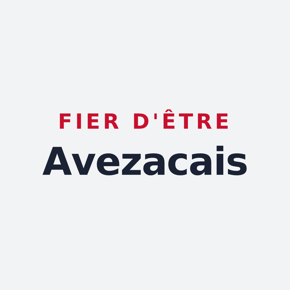 Poster « Fier d'être Avezacais » — design pour Avezac-Prat-Lahitte