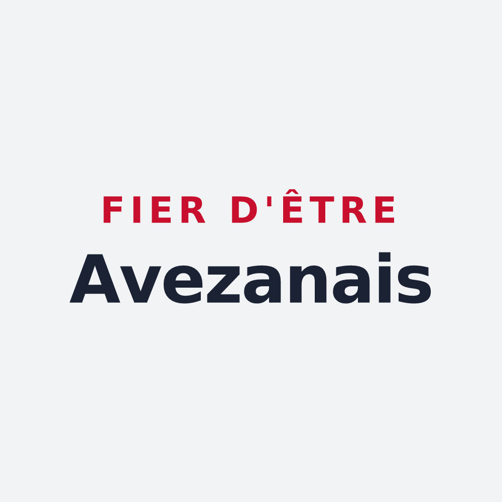 Poster « Fier d'être Avezanais » — design pour Avezan