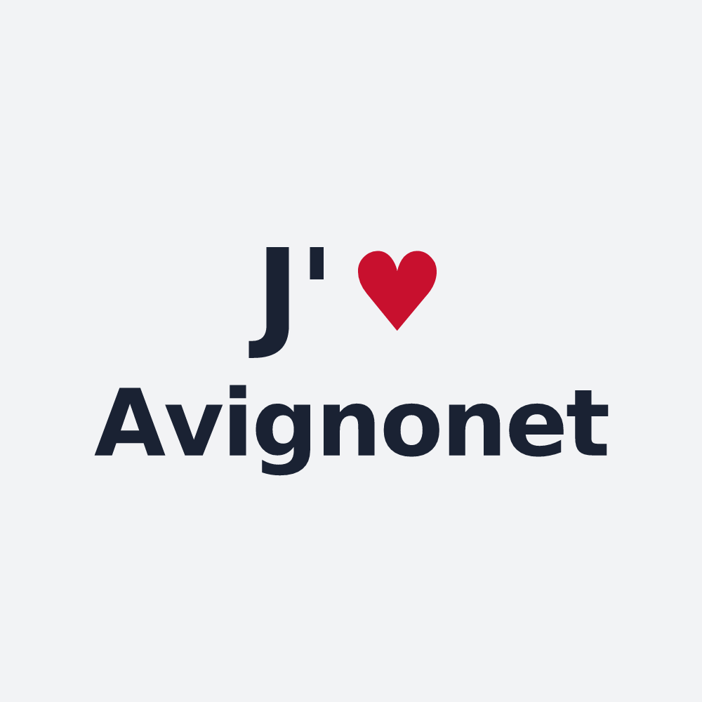 Poster personnalisé Avignonet — design J'aime Avignonet